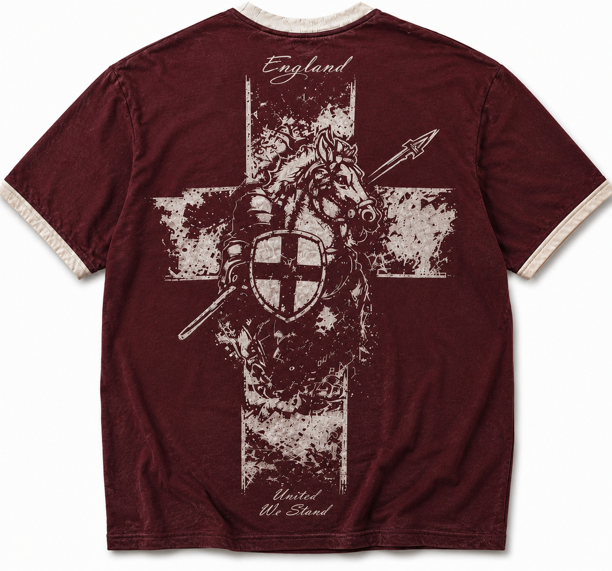 Saint George - Deep Red & Bone White
