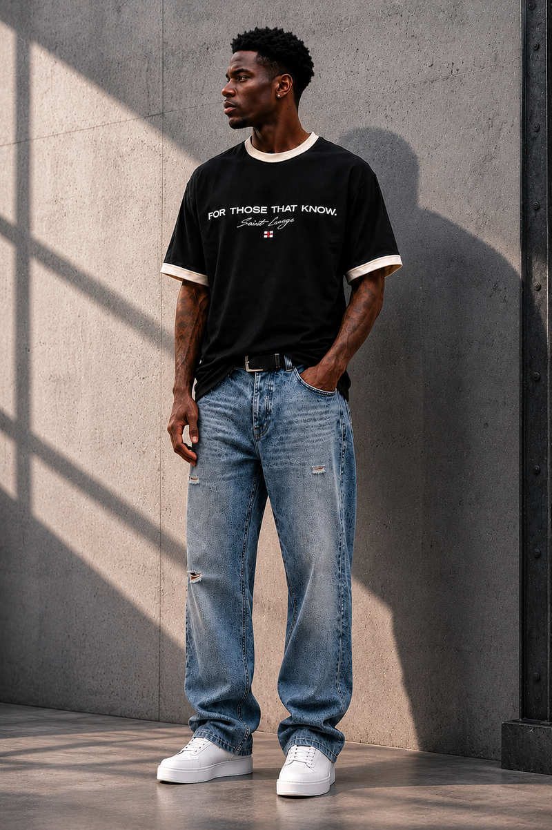 Saint George - washed black & Bone White